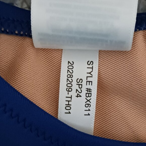 NEW J. Crew Women’s Heritage Scoopneck Bikini Top Blue Size M - Picture 8 of 10